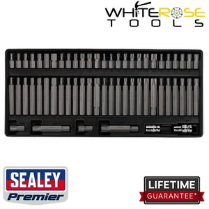 Sealey Tool Tray Security TRX-Star*/Hex/Ribe/Spline Bit Set Premier 60pc - Picture 1 of 2