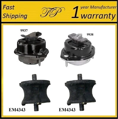 Soporte de motor y transmisión de 4 piezas para BMW 745I 2002-2005, 745LI 4,4 L Foto 1 de 4