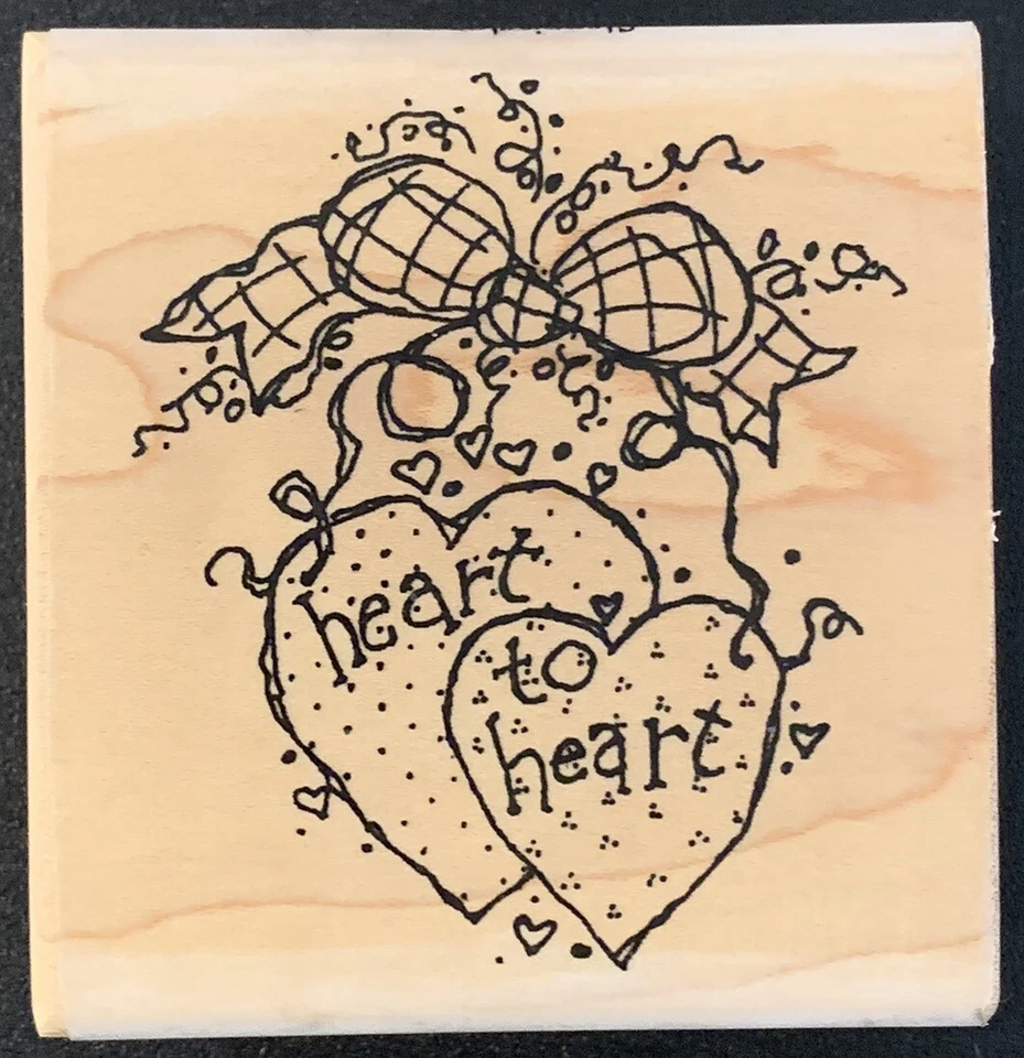 Stampington & Co Country Heart To Heart Rubber Stamp Foto 1 de 4