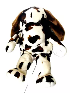 Mary Meyer's Plush Puppy Dog Hand Puppet Brown/Ivory Full Body Open Mouth 14" - Picture 1 of 12