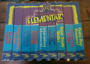 Teachers Video Library VHS Lot Essential Elementary Issues Lot Rare Hard To Find - Picture 1 of 23