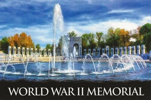 Cartolina Washington DC World War II Memorial Wall come nuova mai usata - Foto 1 di 1