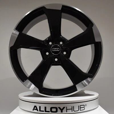 RUEDA DE ALEACIÓN ORIGINAL AUDI Q5 SQ5 80A 20" PULGADAS 5 RADIOS NEGRA/DIAMANTE TORNEADA X1 Foto 1 de 3