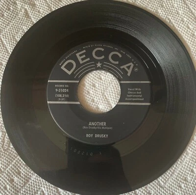 ROY DRUSKY-DECCA-9-31024-ANOTHER-THE SAME CORNER-1959 45 RPM VG+ - Image 1 of 2