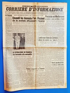 Corriere D'Información 10-11 Agosto 1953 Bud Spencer Carlo Pedersoli-Marzotto - Imagen 1 de 2