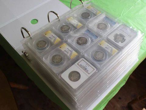 Barber Half 73 Coin Complete Set By Date & MM, NGC PCGS ANACS ICG Problem Free!! Cover