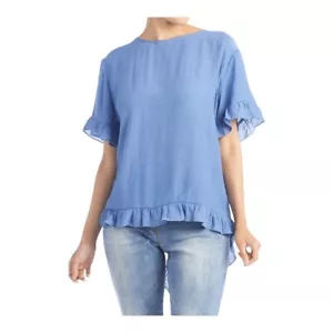 Neu Coco and Carmen Tunika Damen Oberteil Gr. M Rüschenärmel blau " - Bild 1 von 12