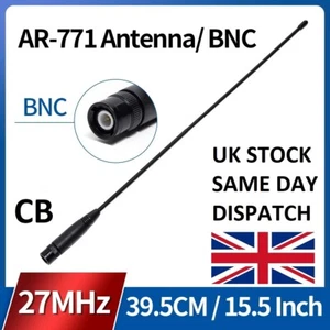 27mhz Whip BNC Antena CB 11m Radio T-X H100 42DS HP82 AE2990 H520 Midland Jopix - Zdjęcie 1 z 5