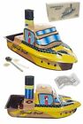 Speed Boat Pop Pop Steamer Tin Toy