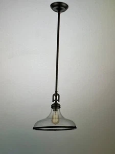 Oil Rubbed Bronze RUTHERFORD 15'' WIDE 1-LIGHT PENDANT SKU - 57361/1 - Picture 1 of 5