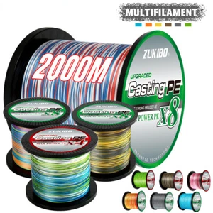 8 Threads 4 Threads PE Fishing Line Braided 18-88LB Durable Fishing Line - Picture 1 of 39