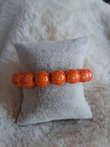 Armband Armreif Perlen Magic Beads Pearls Boho Armbänder Damen orange - Bild 1 von 2
