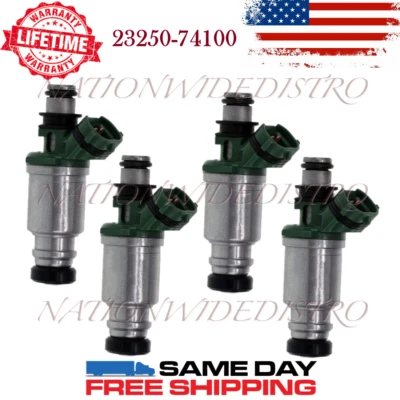 4x Inyectores de combustible Denso OEM para Toyota Celica 1992-1999 2,2 L I4 23250-74100 Foto 1 de 4