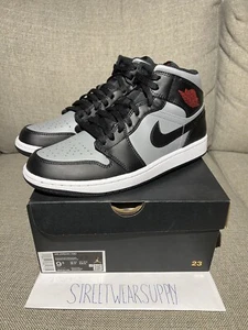NEW Nike Air Jordan 1 Mid Shadow Red- Sizes 11 & 11.5 554724-096 !Same-Day Ship! - Picture 1 of 5