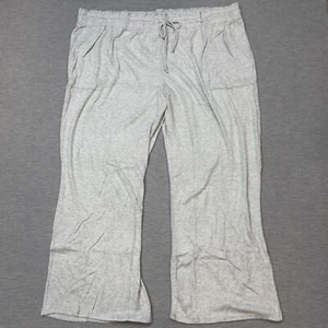 Stars Above Womens Heather Gray Lounge Pants Drawstring Waist Size 3X NWT - Picture 1 of 16