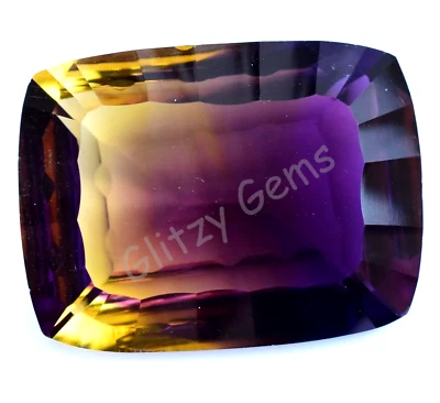 20.80 Ct Natural Bolivia Bi-Color Ametrine Cushion Certified Untreated Gemstone - Image 1 of 4