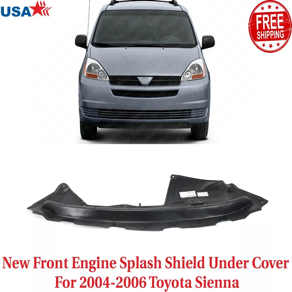 New Front Engine Splash Shield Under Cover For 2004-2006 Toyota Sienna Foto 1 de 4