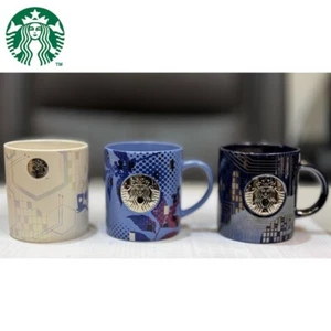 TSMC × STARBUCKS Taiwan Collabo Becher weiß/blau/schwarz Keramik 473ml JAPAN NEU - Bild 1 von 46