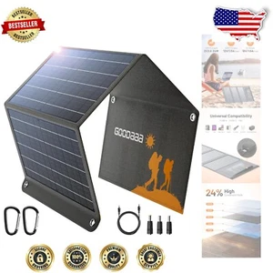 High-Efficiency 30W Solar Panel Charger - Foldable & Water-Resistant Design - Picture 1 of 9