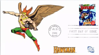 HAWKMAN #2 DC COMIC 2006 Fleetwood Cachet FDC UNADDR Foto 1 de 2