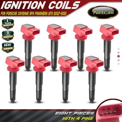 8x Ignition Coil Packs for Porsche Cayenne 9PA Panamera 970 2007-2021 4.8L M48 - image 1 of 4