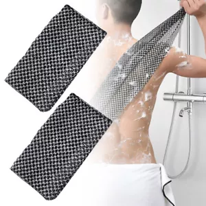 2Pcs Japanese Washcloth Exfoliating Back Scrubber Towel Washed Bath Towel Adult - Picture 1 of 9