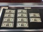 Lot Of 10 1963 Sequential $1 Barr Notes 1-10 Federal Reserve Richmond Crisp Unc