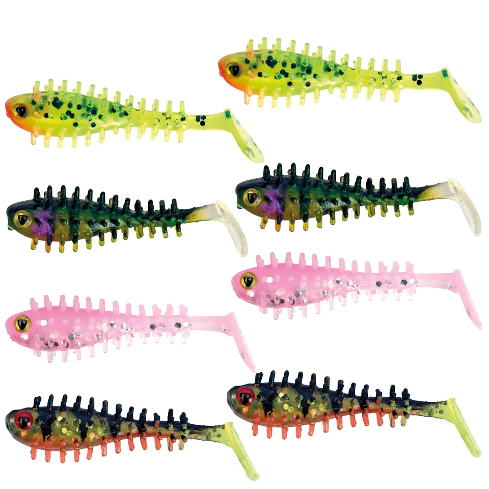 Fox Rage UV Micro Spikey Shad 4cm - 8 Gummifische, Kunstköder, Gummiköder, Köder - Bild 1 von 1