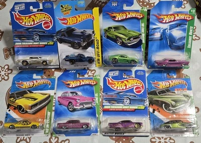 Hot Wheels Treasure Hunt Lot Of 8 Mustang Pontiac Chevy Impala Pontiac El Camino - Image 1 of 4