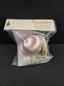 KIT de adornos navideños Bravo cuentas de vidrio satinado rosa lentejuelas abuela - Imagen 1 de 4