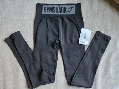 Gymshark Flex High Waisted Leggings Black Charcoal Women’s XS NWT - Image 1 of 4