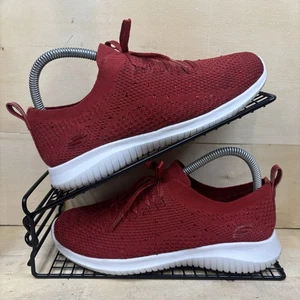Skechers Ultra Flex Statements Damen-Sportschuhe Größe 4 rot Glitzer Memory Foam - Bild 1 von 16