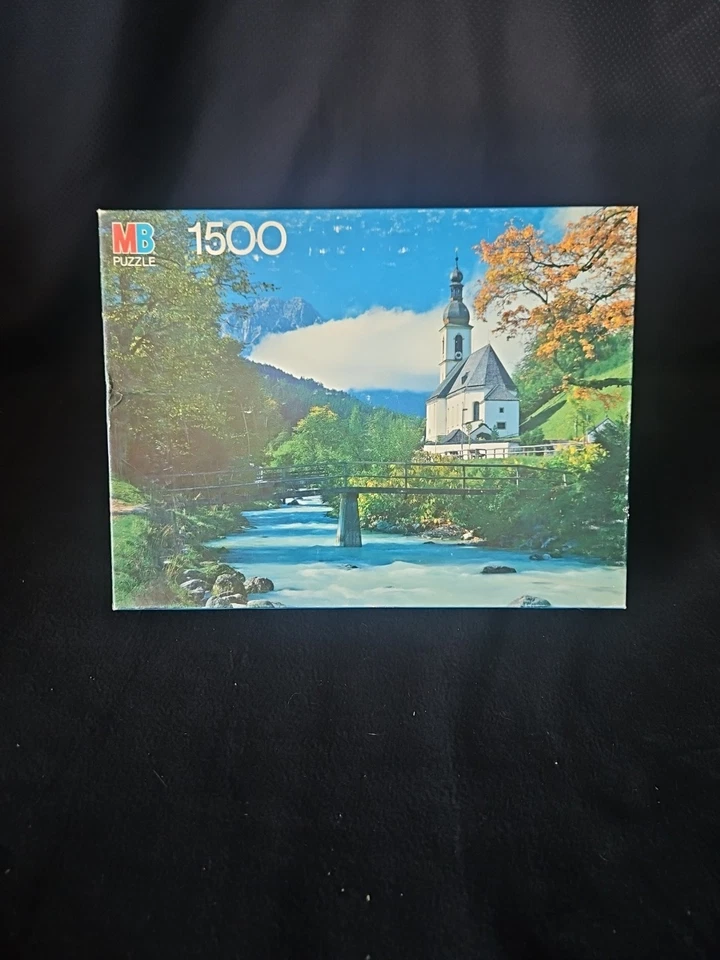 Milton Bradley 1500 Piece Bavaria Germany Scene Factory Sealed. - Image 1 of 4