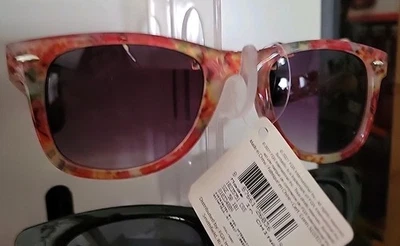 Gafas de sol Suntastic para mujer botánicas florales rojas NUEVAS 100 % protección UV/UVB  Foto 1 de 4