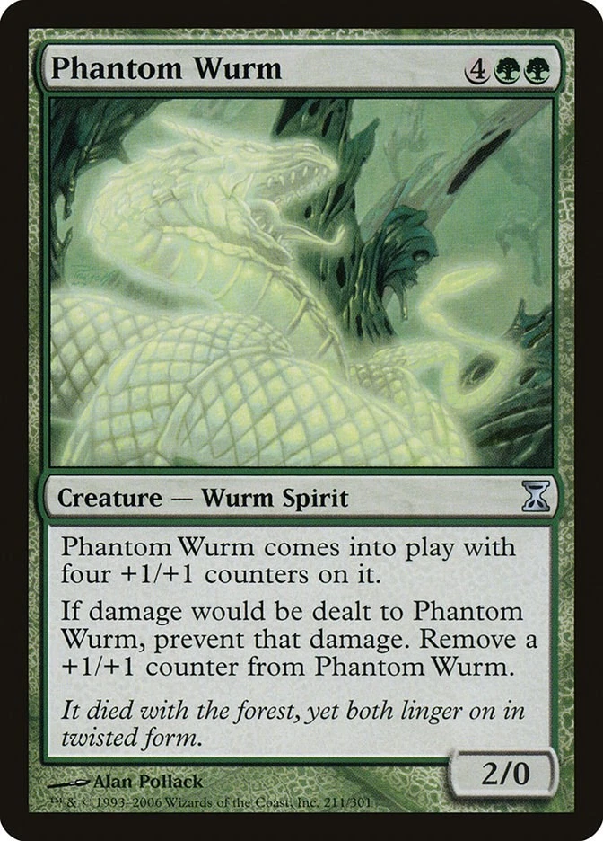 Phantom Wurm 211 LP Normal Time Spiral MTG EN - Image 1 of 1
