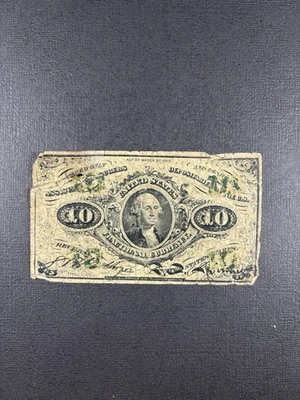 1863 10 Cent United States Fractional Currency - Image 1 of 4