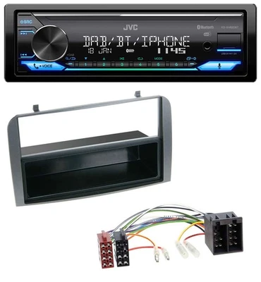 JVC Bluetooth DAB USB MP3 Autoradio für Alfa Romeo 147 GT Ablagefach anthrazit - Bild 1 von 4