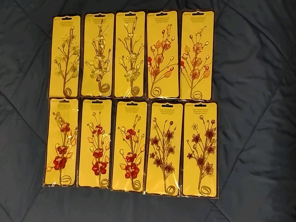 Floral Embellishments By Recollections All Handmade And Variety Of Colors - Image 1 of 4