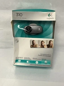 Cámara web Logitech C310 HD negra 720p 960-000585 nueva - Imagen 1 de 5