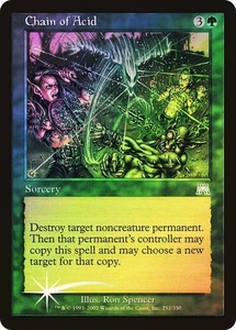 Onslaught MTG FOIL Chain of Acid Magic - Picture 1 of 2