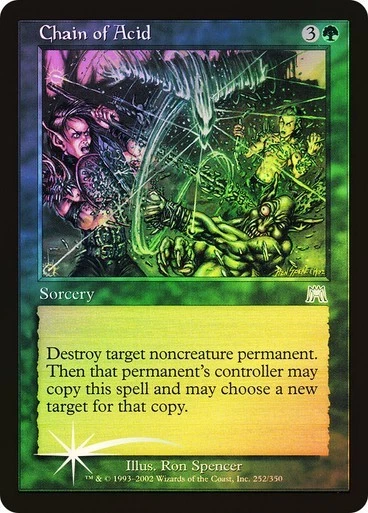 Onslaught   MTG  FOIL  Chain of Acid   Magic - Image 1 of 2