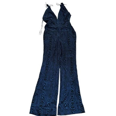 Mono Diane von Furstenberg Irlanda Grano Sombra Grande Azul Talla 4 Nuevo Foto 1 de 4