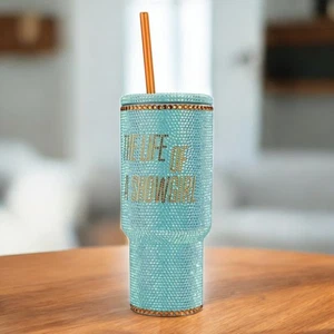 Taylor Swift The Life of a Showgirl Bling Tumbler 30 oz Mint Green PRESALE - Picture 1 of 6