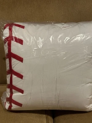 Edredón Pottery Barn Kids Candlewick puntada de béisbol doble blanco rojo $179 NUEVO Foto 1 de 4