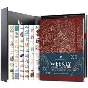 PRO Premium – Large Undated Weekly, Monthly & Budget Planner with Habit Track... - Picture 1 of 6