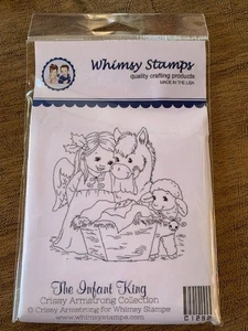 WHIMSY STAMPS, THE INFANT KING UNMONTIERT ROT GUMMISTEMPEL, C1267 NEU! NIE GEÖFFNET - Bild 1 von 2