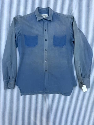 RARE 1950s Nudie's Rodeo Tailors  Workwear Western Shirt pre 1960s Nude Tag 1/2 - Image 1 of 4