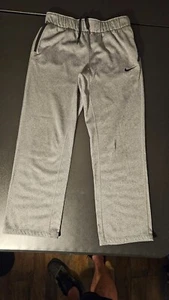 Nike Dri-Fit Therma All Time Training Pants Girls L Gray Sweatpants - Picture 1 of 10