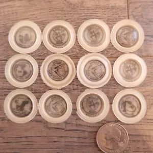 1971 Coca-Cola NASA Apollo Space Missions Bottle Caps Rubbers Lot - Picture 1 of 3