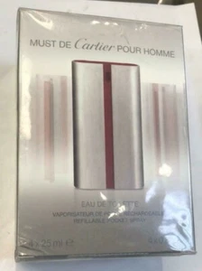 Must De Cartier Men's Cologne By Cartier 4x25ml=100 EDT Spray New In Box - Picture 1 of 4